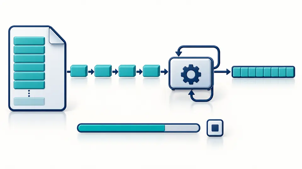Consecutive file chunks pass through one running accumulator before producing a single final checksum.