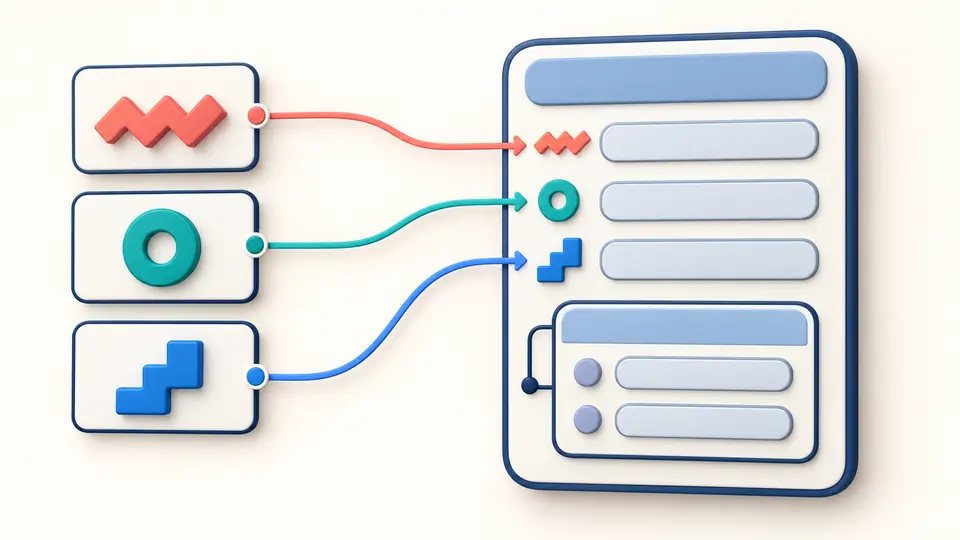 Irregular key shapes connect through matching colored links to safe model fields and a nested class.