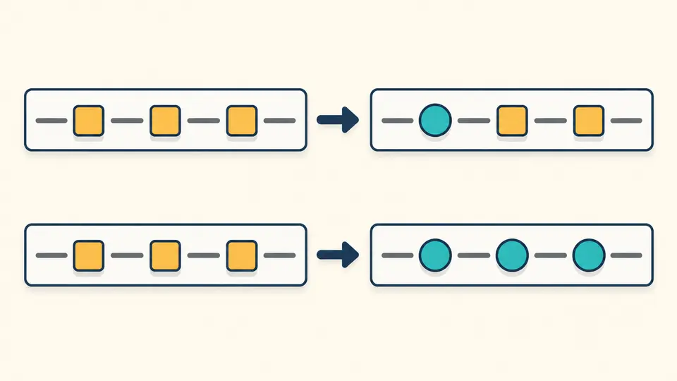 Two replacement rows: the first changes one occurrence, the second changes all three.