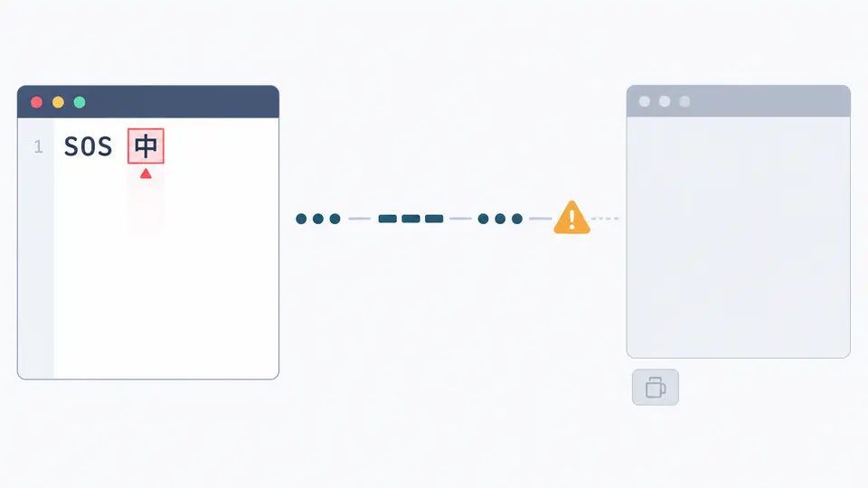 A Morse dot-dash group is marked at its error position; copying is disabled.