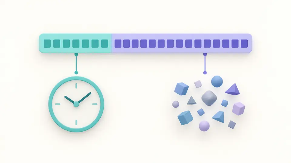 An identifier separates into a clock-linked prefix and an opaque random tail.