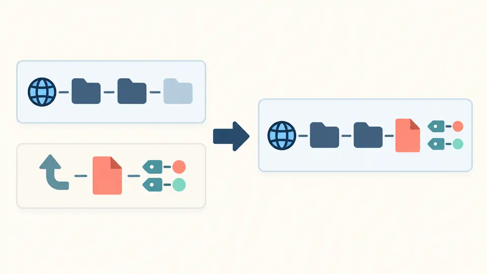 A base address and a relative path join into one complete address.