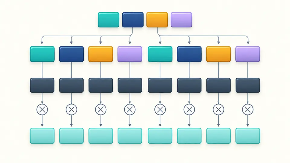 Four colored key bytes repeat above masked payload cells and transform them into a second byte row.